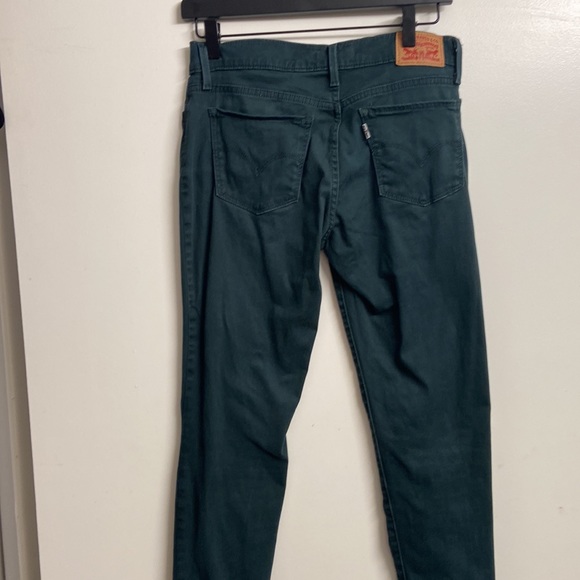 Levi's 710 Super Skinny Forest Green Cotton Blend Stretch Denim Jeans Size 28 - Picture 11 of 13
